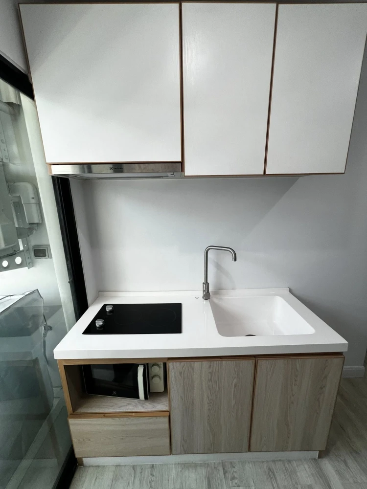 ปล่อยเช่าด่วนๆ V Condo Salaya ห้องน่อยู่ เฟอร์ เครื่ืองใช้ไฟฟ้าครบ มาแต่ตัวเข้าอยู่ได้เลย อย่าพลาดเด็ดขาด