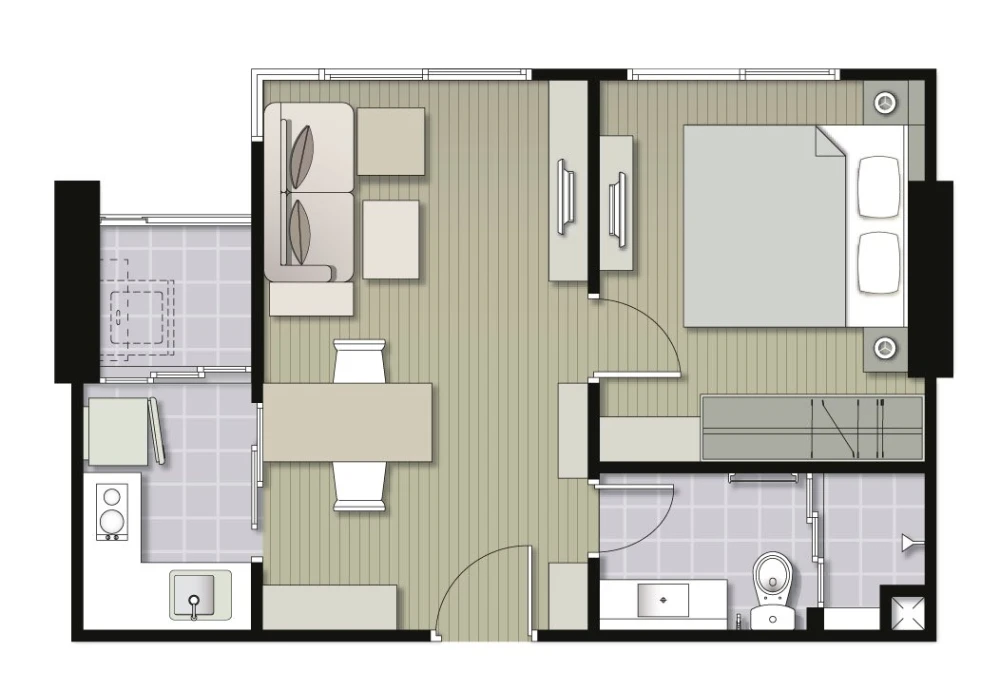 ปล่อยเช่า คอนโด U Delight Residence พัฒนาการ-ทองหล่อ 1 Bedroom ครบจบที่เดียว มาจองด่วนๆ