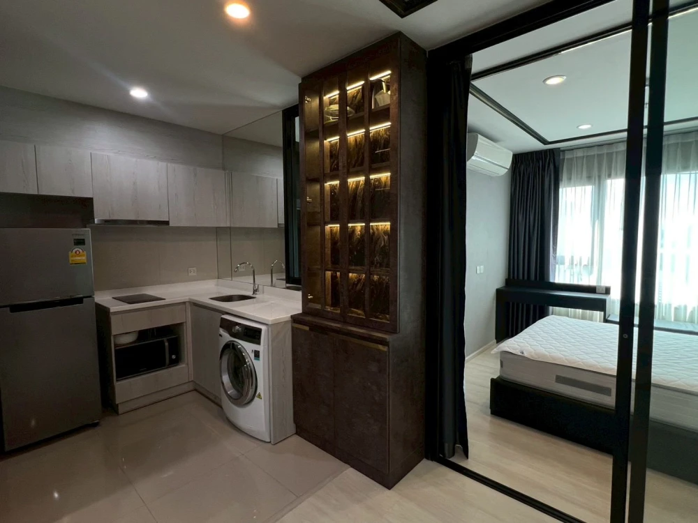 ปล่อยเช่า Life Asoke ห้องสวยมากก โทนหินอ่อนเรียบหรู ถ่ายรูปขึ้นสุด ๆ ครัวบิวท์อินครบ(สวยมาก) จองเลย