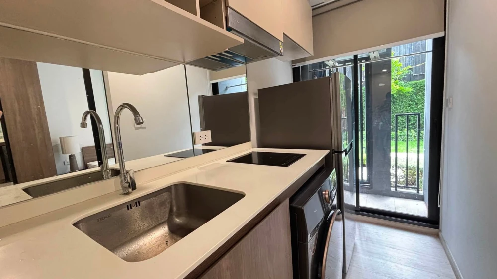 ปล่อยเช่า Nue core Khukhot Station ห้อง studio ชั้น 1 private garden ราคาคุ้ม รีบมาจองเลย อย่าพลาด