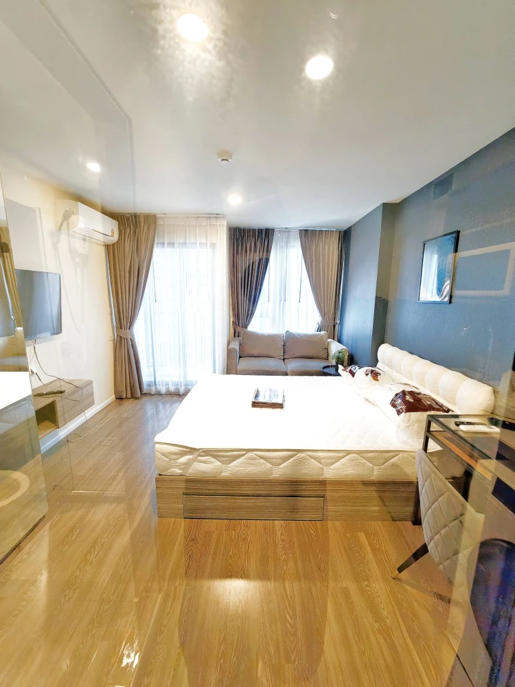 ปล่อยเช่า The origin รามอินทรา 83 ห้องพร้อมอยู่ เฟอร์ เครื่องใช้ไฟฟ้าครบ ลากกระเป๋าเข้าอยู่ได้เลย