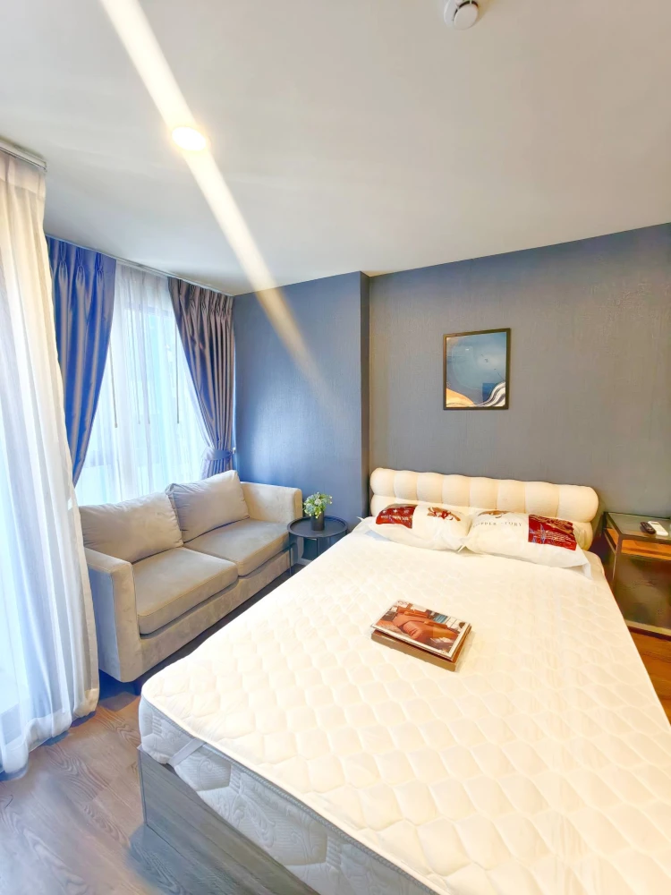 ปล่อยเช่า The origin รามอินทรา 83 ห้องพร้อมอยู่ เฟอร์ เครื่องใช้ไฟฟ้าครบ ลากกระเป๋าเข้าอยู่ได้เลย