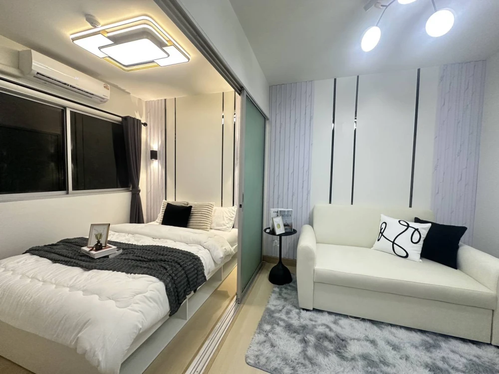 ห้องมาใหม่ พลัม รังสิต ทำห้องใหม่หมด ราคาดีมากก วิวสวน เห็นสระ