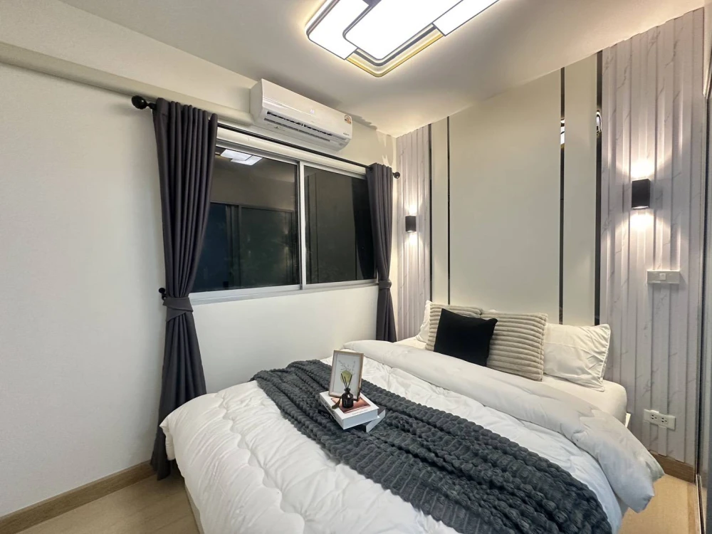 ห้องมาใหม่ พลัม รังสิต ทำห้องใหม่หมด ราคาดีมากก วิวสวน เห็นสระ