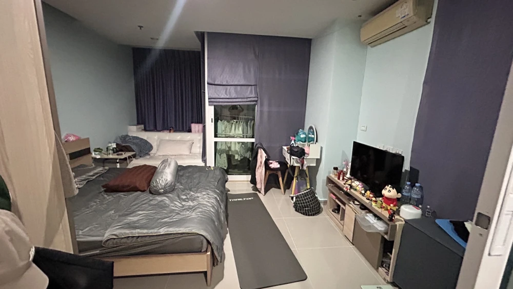 ให้เช่า คอนโด ที.ซี. กรีน ชั้น 6 ห้องริม สตูดิโอ พร้อมเข้าอยู่