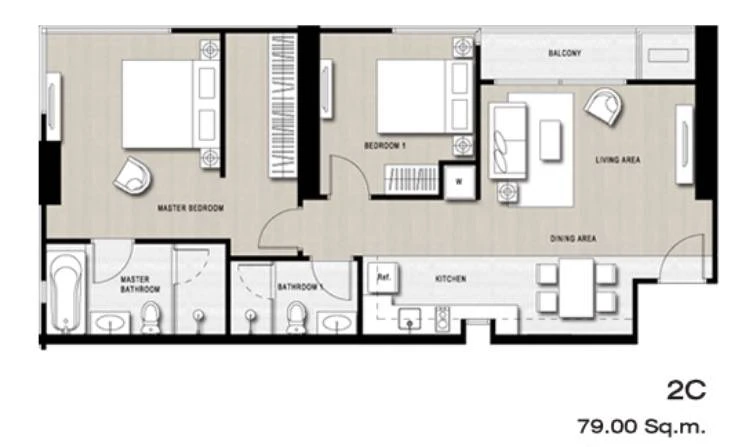 ให้เช่า/ขาย คอนโด เอช คิว ทองหล่อ