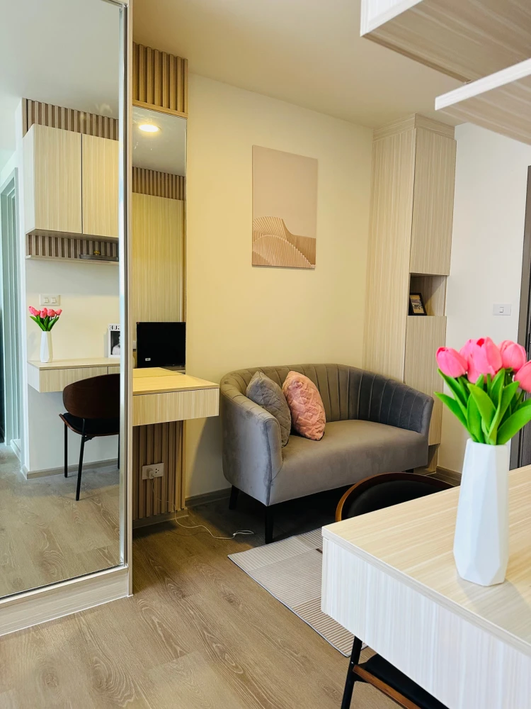 ให้เช่าคอนโด  ดิ ออริจิ้น สุขุมวิท - แพรกษา  ห้องน่าอยู่ เฟอร์ เครื่องใช้ไฟฟ้าครบ มาแต่ตัวเข้าอยู่ได้เลย อย่ารอช้า