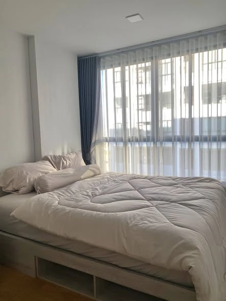 Condo for rent: Atmoz Kanaal Rangsit, north-facing room, gets morning sun, not hot afternoon sun, no traffic noise, need to move quickly.