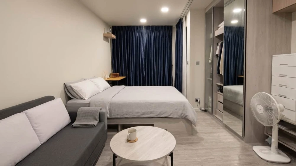ให้เช่าคอนโด Atmoz Tropicana Bangna  ห้องสตูดิโอ ชั้น 8 มาพร้อมสิ่งอำนวยคววามสะดวกครบ ราคาดี จองเลย