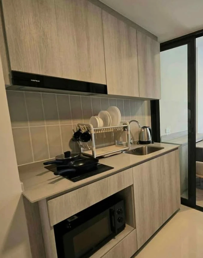 ให้เช่าคอนโด COBE Kaset-Sripatum ห้องพร้อมอยู่ เฟอร์ เครื่องใช้ไฟฟ้าครบ มาแต่ตัวเข้าอยู่ได้เลย อย่าพลาด