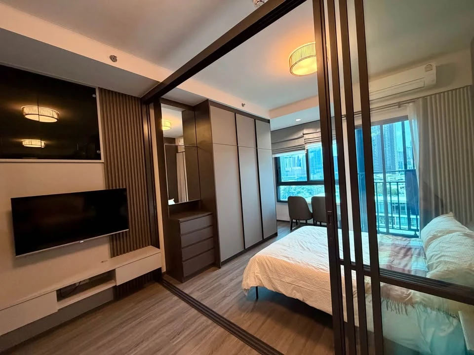 ให้เช่าคอนโด Ideo Sukhumvit - Rama4 ห้องแต่งพร้อมอยู่ เฟอร์ เครื่องใช้ไฟฟ้าครบ มาแต่ตัวเข้าอยู่ได้เลย
