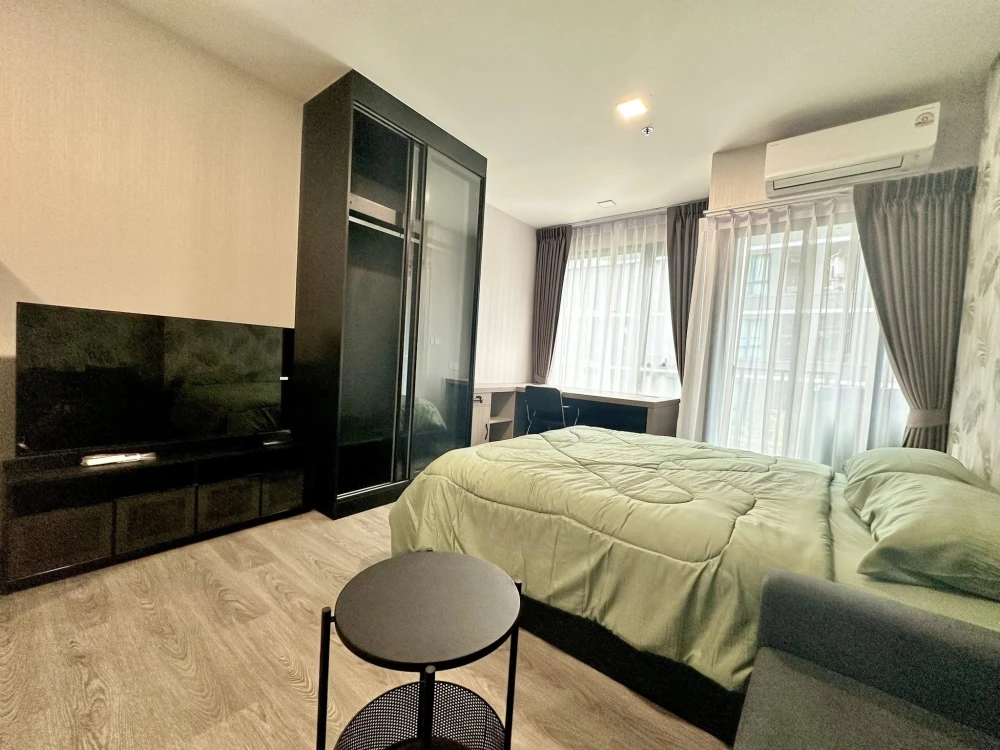 ให้เช่าคอนโด Modiz avantgarde ห้องสตูดิโอ ชั้น 2 ไม่สูง ติดวอลเปเปอร์อย่างดี ราคาอย่างโดน จองเลย