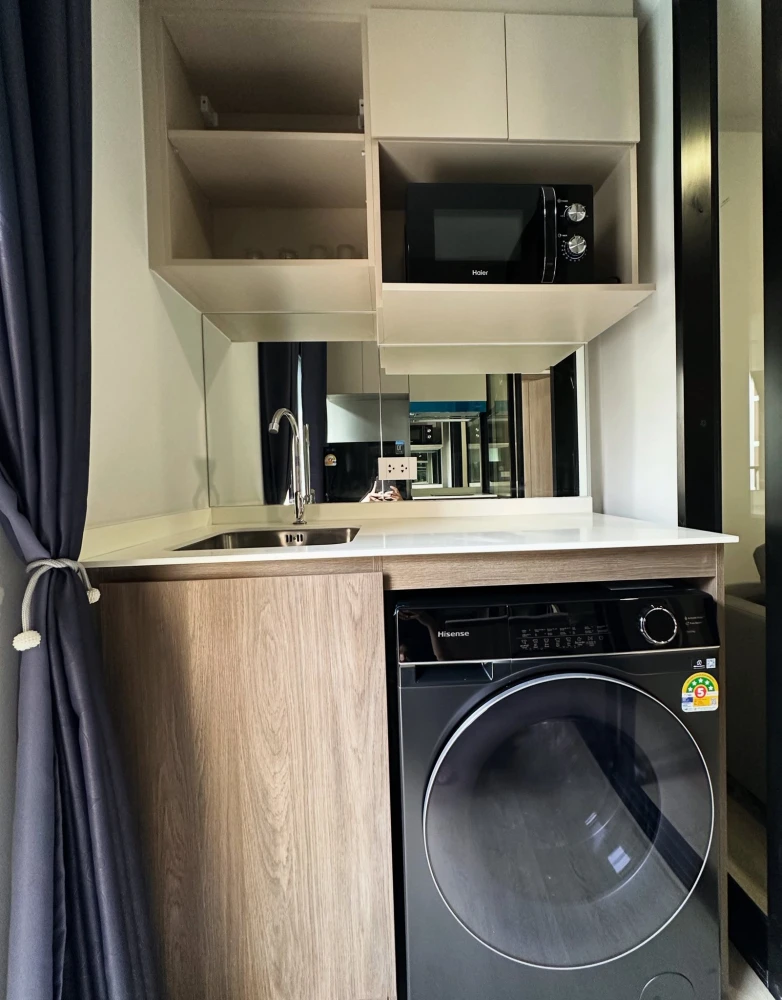 ให้เช่าคอนโด Nue Core Khu Khot Station  ห้องแต่งครบ Fully Furnished + เครื่องใช้ไฟฟ้า จัดเต็ม จองเลย