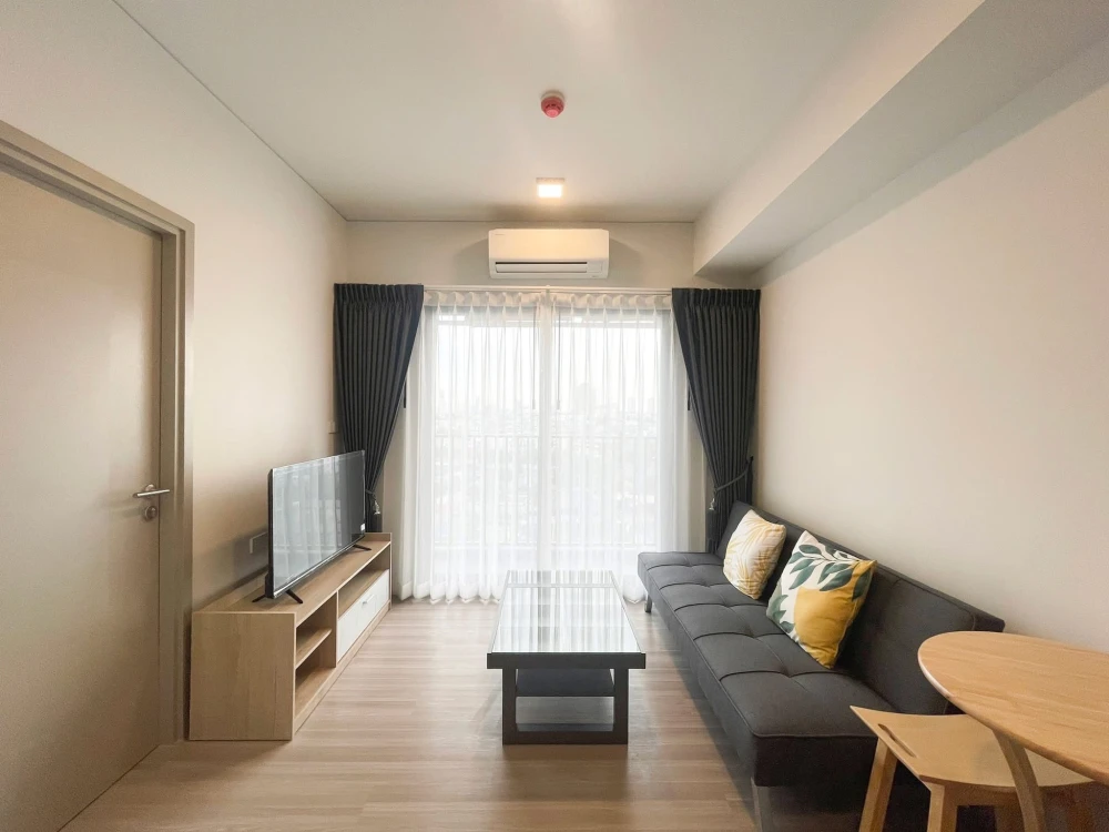 ให้เช่าคอนโด Quintara MHy’Den Pho Nimit ห้องพร้อมอยู่ เฟอร์ เครื่องใช้ไฟฟ้าครบ มาแต่ตัวเข้าอยู่ได้เลย