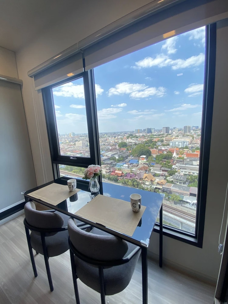 ให้เช่าคอนโด Quintara MHy'Den Pho Nimit ห้องสตูดิโอ ชั้น18 เฟอร์นิเจอร์ครบ ลากกระเป๋าเข้าอยู่ได้เลย