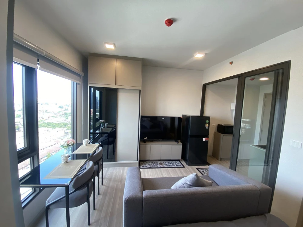 ให้เช่าคอนโด Quintara MHy'Den Pho Nimit ห้องสตูดิโอ ชั้น18 เฟอร์นิเจอร์ครบ ลากกระเป๋าเข้าอยู่ได้เลย