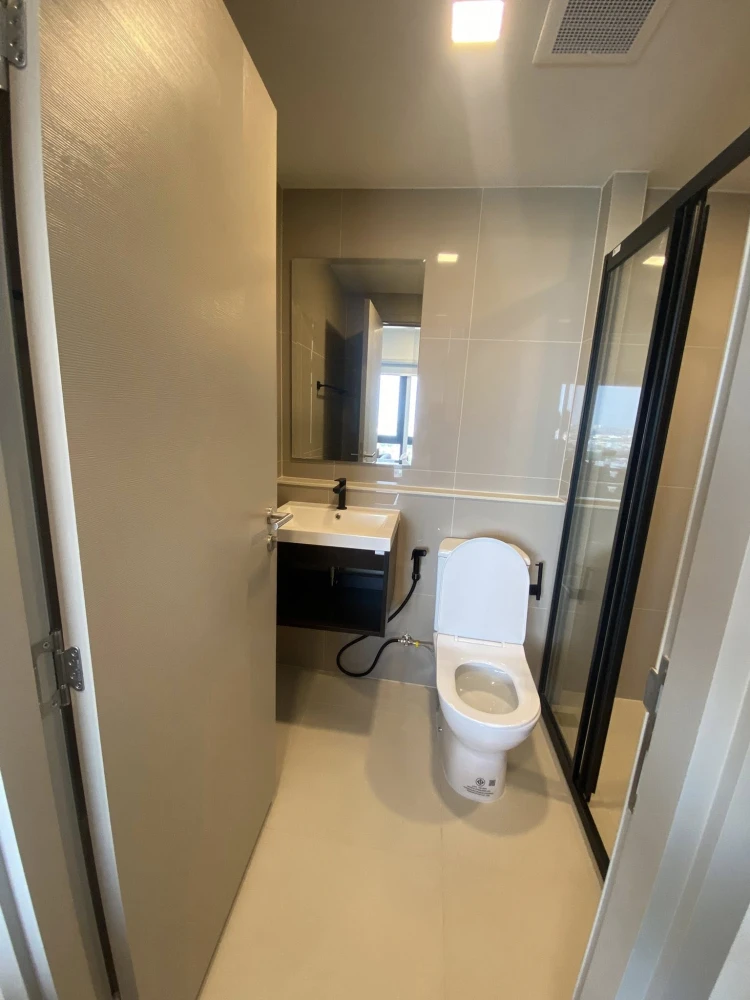 ให้เช่าคอนโด Quintara MHy'Den Pho Nimit ห้องสตูดิโอ ชั้น18 เฟอร์นิเจอร์ครบ ลากกระเป๋าเข้าอยู่ได้เลย