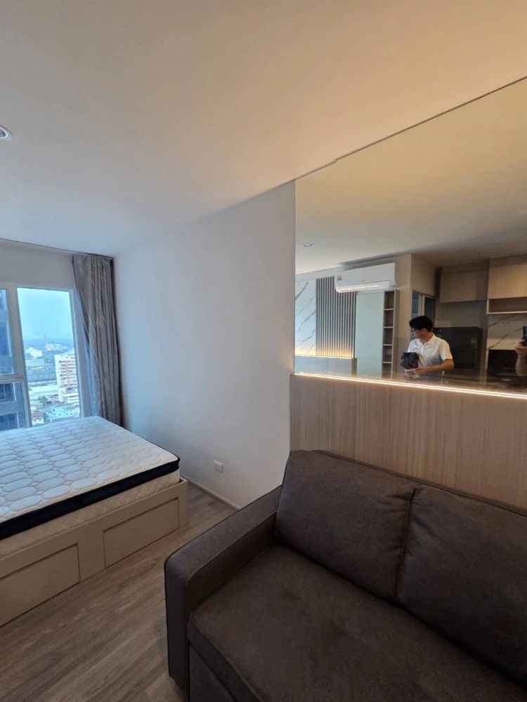 ให้เช่าคอนโด Regent Home บางนา ชั้น 23 วิวโล่ง Built-in สวยสไตล์ Cosy Japandi ทั้งห้อง รีบย้าย