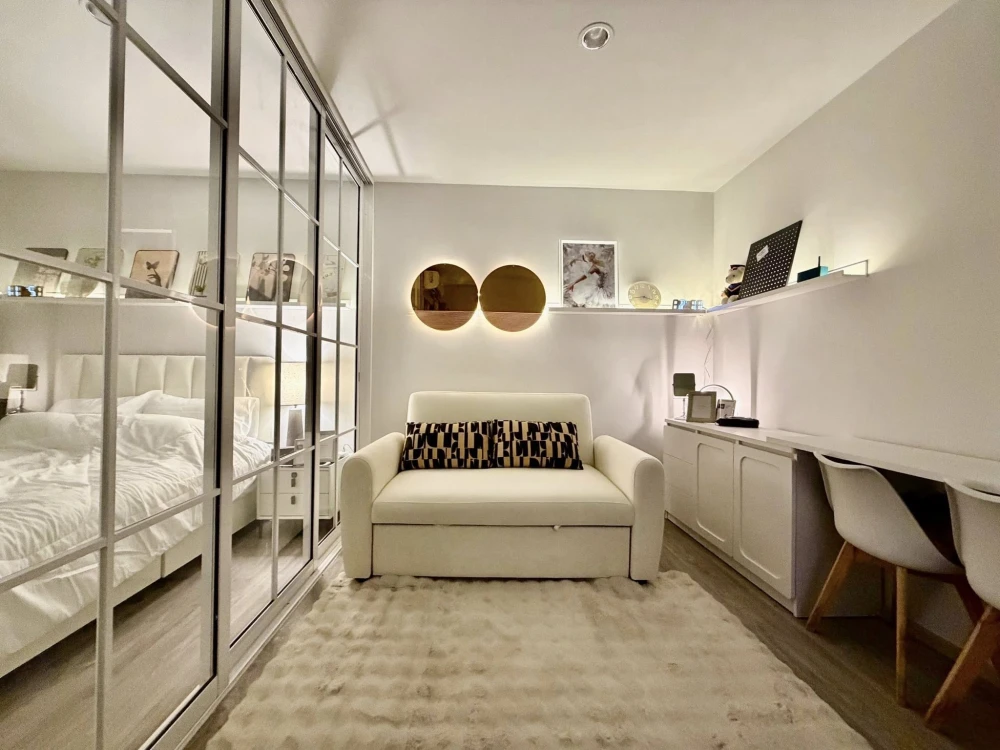 ให้เช่าคอนโด Regent Home Bangna ห้องกั้นแยกอย่างดี แต่งครบพร้อมอยู่ คุณต้องรีบมาจอง