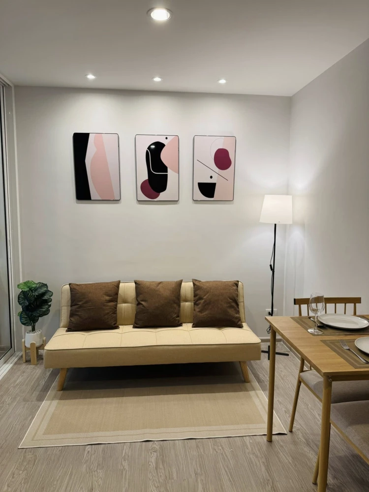 ให้เช่าคอนโด Regent Home Bangna ห้องแต่งพร้อมอยู่ เฟอร์ เครื่องใช้ไฟฟ้าครบ มาแต่ตัวเข้าอยู่ได้เลย