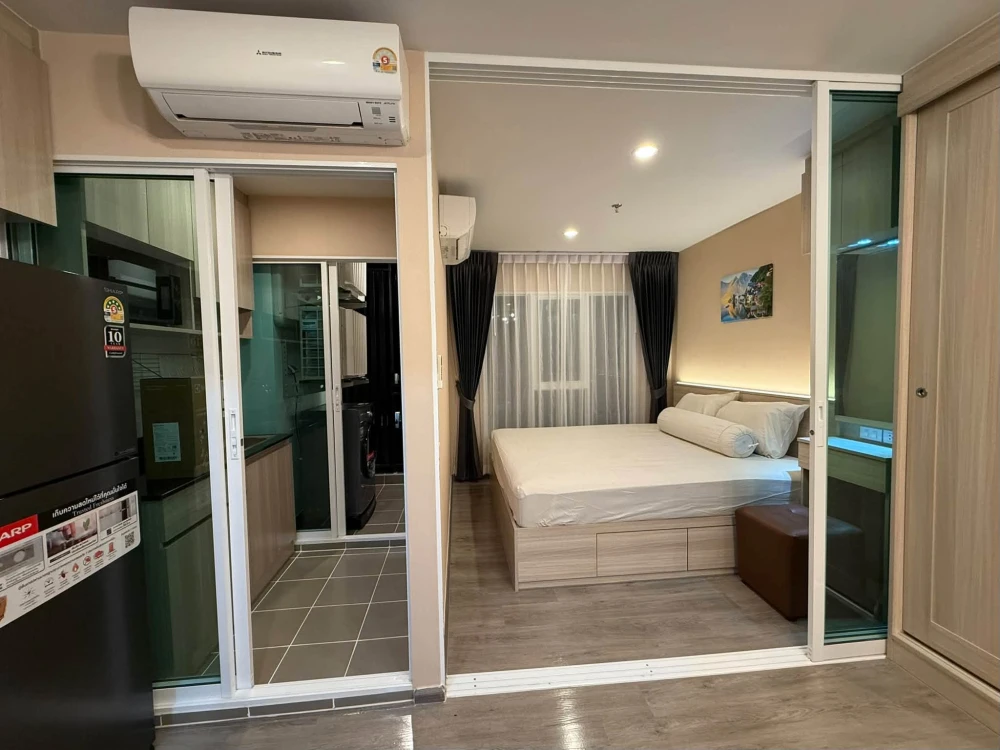 ให้เช่าคอนโด Regent Home Bangna  ห้อง ตกแต่งบิวอินสวยเฟอร์นิเจอร์ & เครื่องใช้ไฟฟ้าครบ พร้อมเข้าอยู่ จองเลย