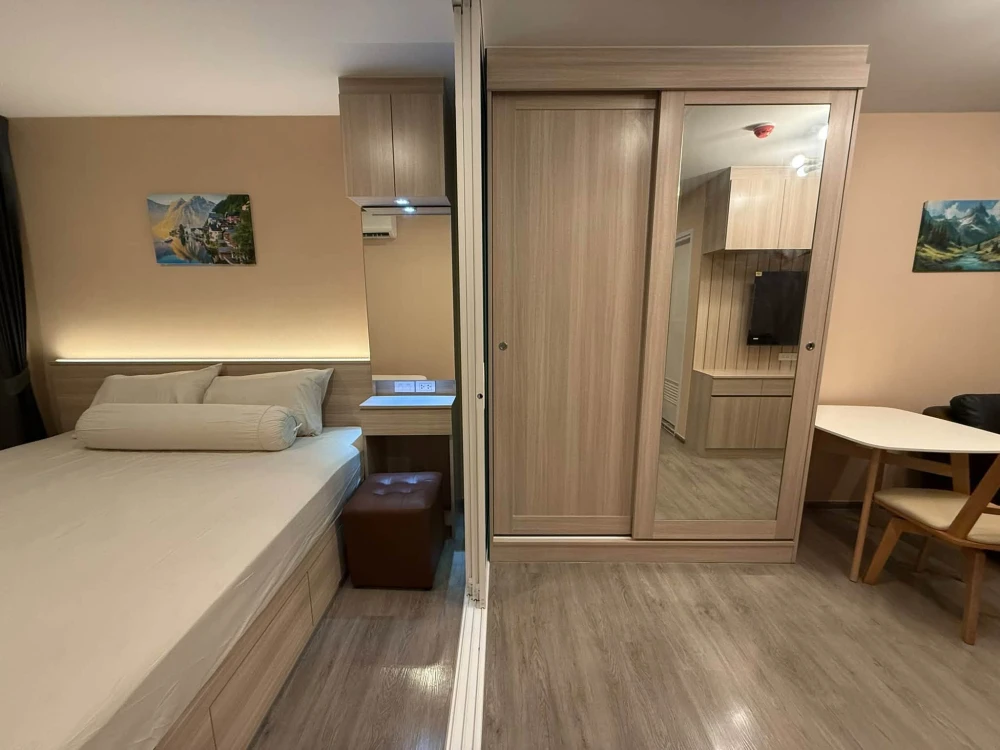 ให้เช่าคอนโด Regent Home Bangna  ห้อง ตกแต่งบิวอินสวยเฟอร์นิเจอร์ & เครื่องใช้ไฟฟ้าครบ พร้อมเข้าอยู่ จองเลย
