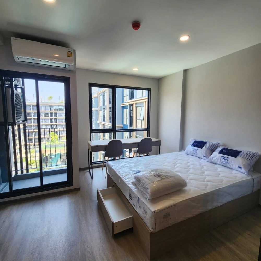 ให้เช่าคอนโด Salaya One Residence ห้องน่าอยู่ เฟอร์ เครื่องใช้ไฟฟ้าครบ ลากกะเป๋าเข้าอยู่ได้เลย อย่ารอช้า