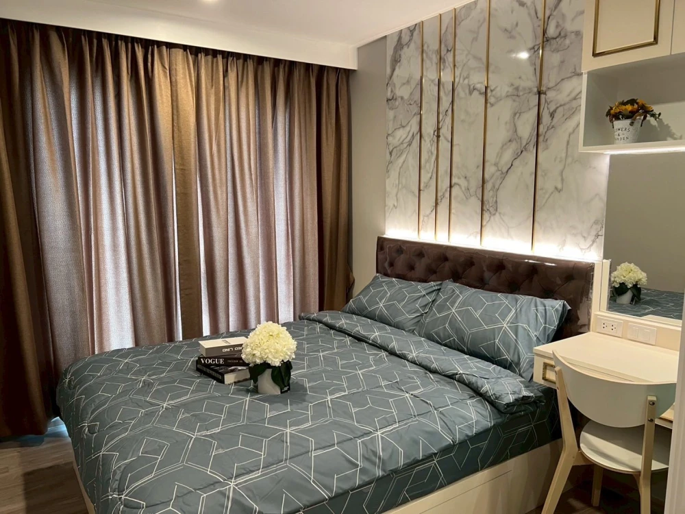 ให้เช่าห้องแต่งหรู คอนโด Regent บางนา เฟอร์นิเจอร์ไม้แท้ Build-in ตกแต่งแบบ Modern Luxury จองเลย
