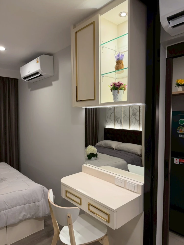 ให้เช่าห้องแต่งหรู Build-in จัดเต็ม คอนโด Regent Home วุฒากาศ  ชั้น 16 ตึก A วิวนอก มองเห็นองค์พระสวยงาม จองเลย