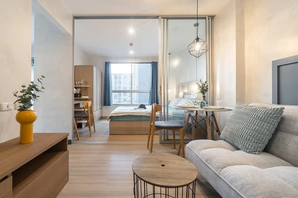 ให้เช่า คอนโดเดอะนิช ไอดี เสรีไทย ห้องวิวสระแนวยาว วิวโล่ง + ยอดไม้สีเขียวสวยงาม ราคาคุ้ม คุณต้องจองเลย