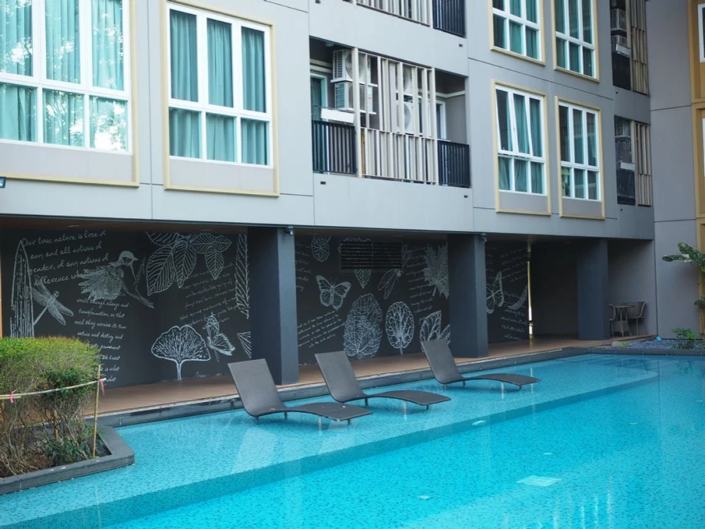 ให้เช่า!! คอนโด เดอะ คีย์ เฉลิมพระเกียรติ ร.9 คอนโด Style  Resort ชั้น 7 วิวสวย เดินทางสะดวก ราคาดี รีบจองด่วน!!