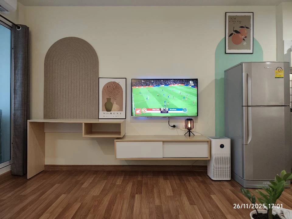 ให้เช่า คอนโด ไมอามี่บางปู  ห้องพร้อมอยู่ เฟอร์พร้อม ราคาสบายกระเป๋า จองเลย