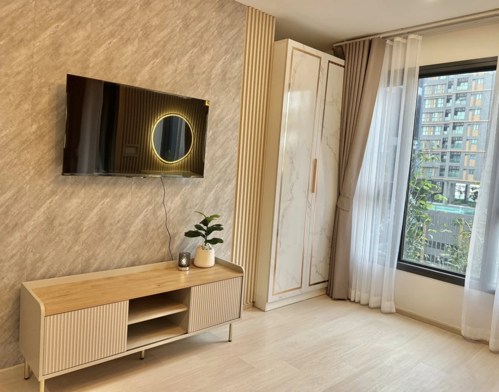 ให้เช่า คอนโด Aspire Vibha - Victory ห้องแต่งน่าอยู่ บิ้วอินท์อย่างดี เฟอร์ เครื่องใช้ไฟ้าครบ จองเลย