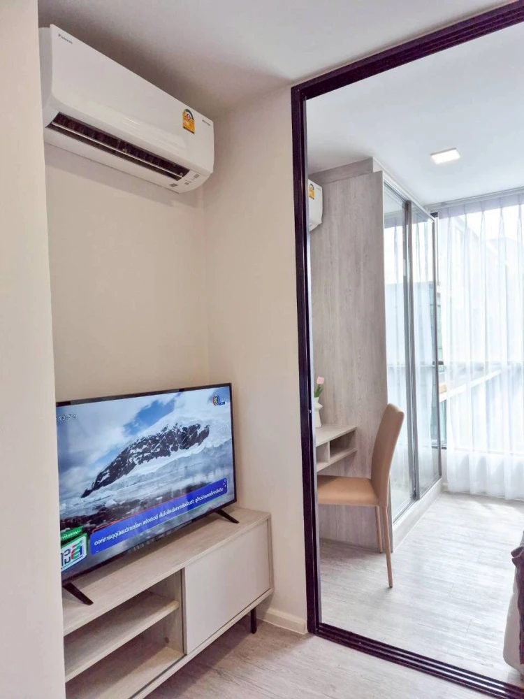 ให้เช่า คอนโด Atmoz Tropicana Bangna ห้องแต่งพร้อมอยู่ โทนขาว สบายตา ราคาสบายกระเป๋า มาจองเลย อย่าพลาด