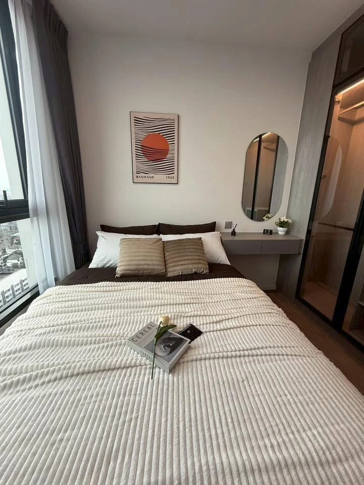 ให้เช่า คอนโด Modiz Rhyme Ramkhamhaeng ห้องพร้อมอยู่ เฟอร ์เครื่องใช้ไฟฟ้าครบ มาจองเลย อย่าพลาดเด็ดขาด