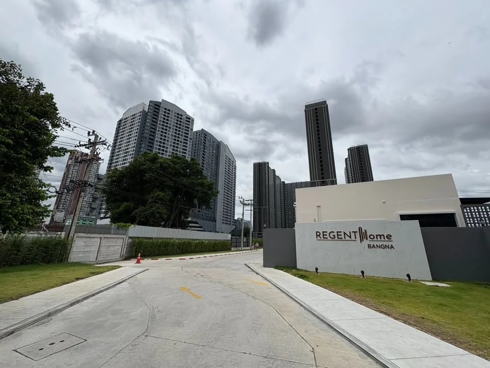 ให้เช่า คอนโด Regent Home Bangna ห้องน่าอยู่ เฟอร์ เครื่องใช้ไฟฟ้าครบ ลากกระเป๋าเข้าอยู่ได้เลย อย่ารอช้า