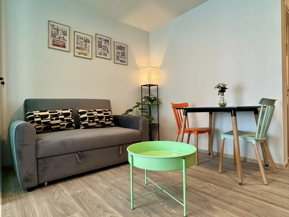 ให้เช่า คอนโด Regent Home Bangna  ห้องพร้อมอยู่ เฟอร์ครบ หิ้วกระเป๋าใบเดียวมาได้เลย+++