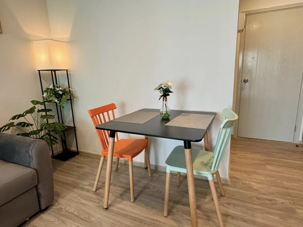 ให้เช่า คอนโด Regent Home Bangna  ห้องพร้อมอยู่ เฟอร์ครบ หิ้วกระเป๋าใบเดียวมาได้เลย+++