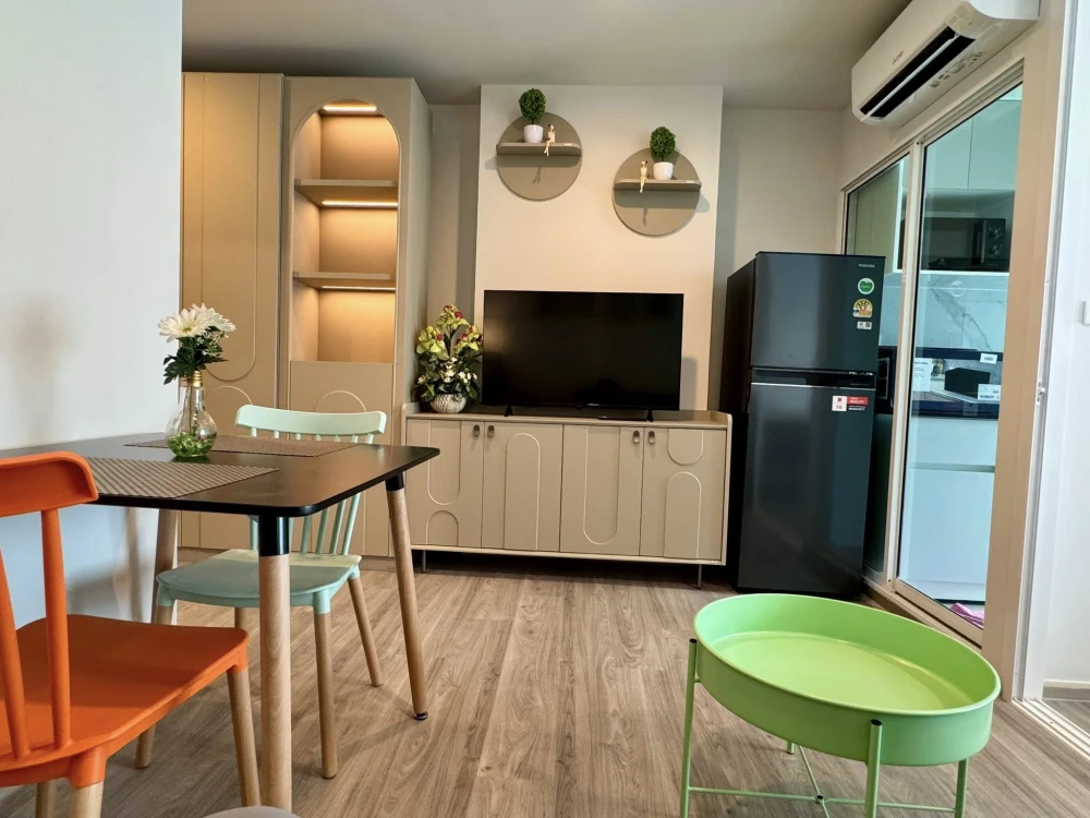 ให้เช่า คอนโด Regent Home Bangna  ห้องพร้อมอยู่ เฟอร์ครบ หิ้วกระเป๋าใบเดียวมาได้เลย+++
