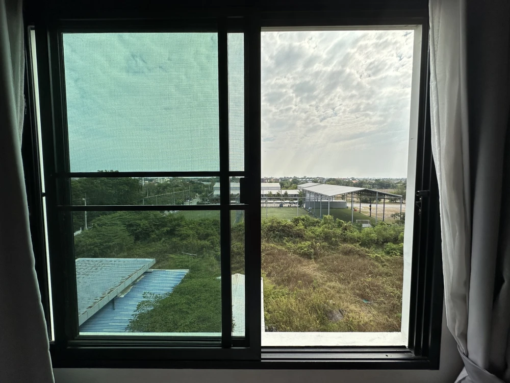ให้เช่า คอนโด V CONDO ศาลายา  ห้องพร้อมอยู่ เฟอร์ครบ เครื่องใช้ไฟฟ้าพร้อม จองเลย!!