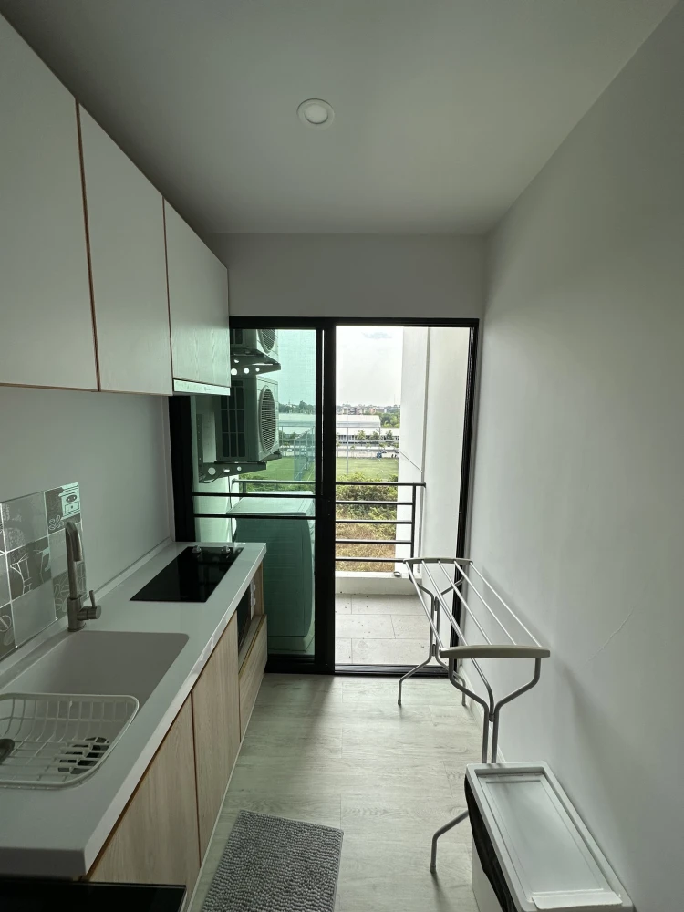ให้เช่า คอนโด V CONDO ศาลายา  ห้องพร้อมอยู่ เฟอร์ครบ เครื่องใช้ไฟฟ้าพร้อม จองเลย!!
