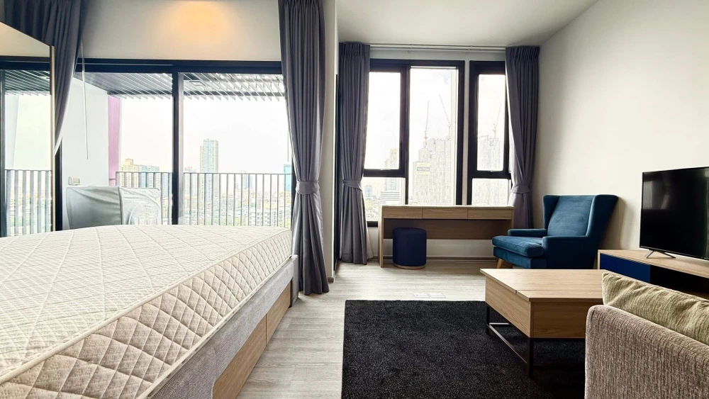 ให้เช่า คอนโด XT Ekkamai ห้องพร้อมอยู่ เฟอร์ เครื่องใช้ไฟฟ้าครบ มาแต่ตัวเข้าอยู่ได้เลย คุณต้องไม่พลาด