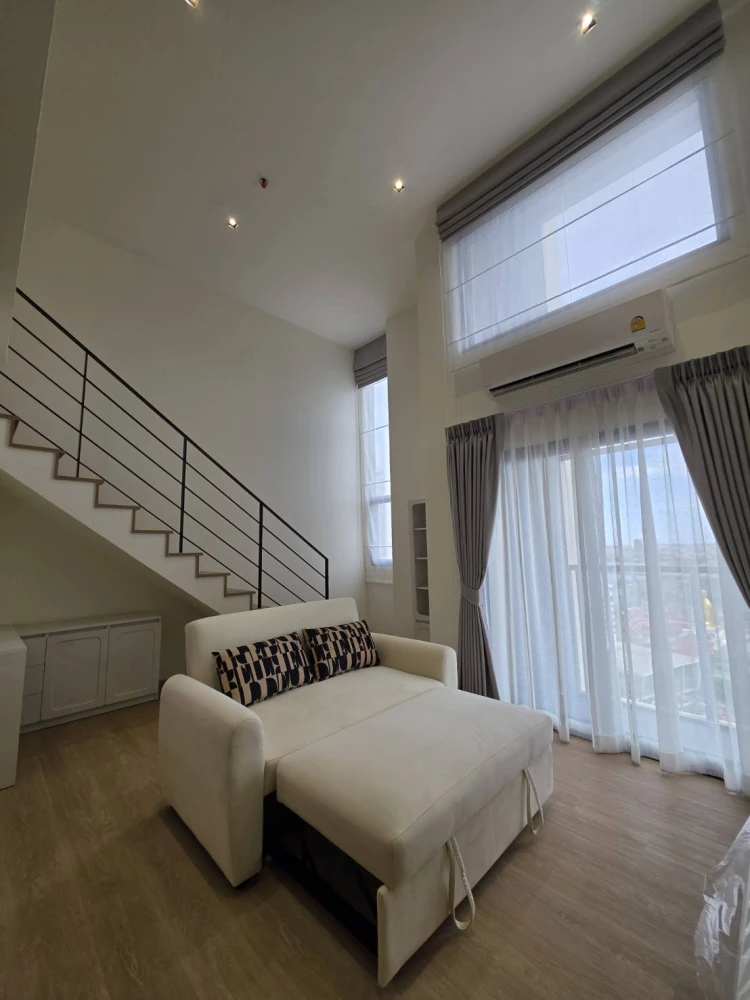 ให้เช่า ณ รีวา เจริญนคร คอนโด Duplex ห้องสวย ดีไซน์โปร่ง อยู่สบาย พร้อมเข้าอยู่