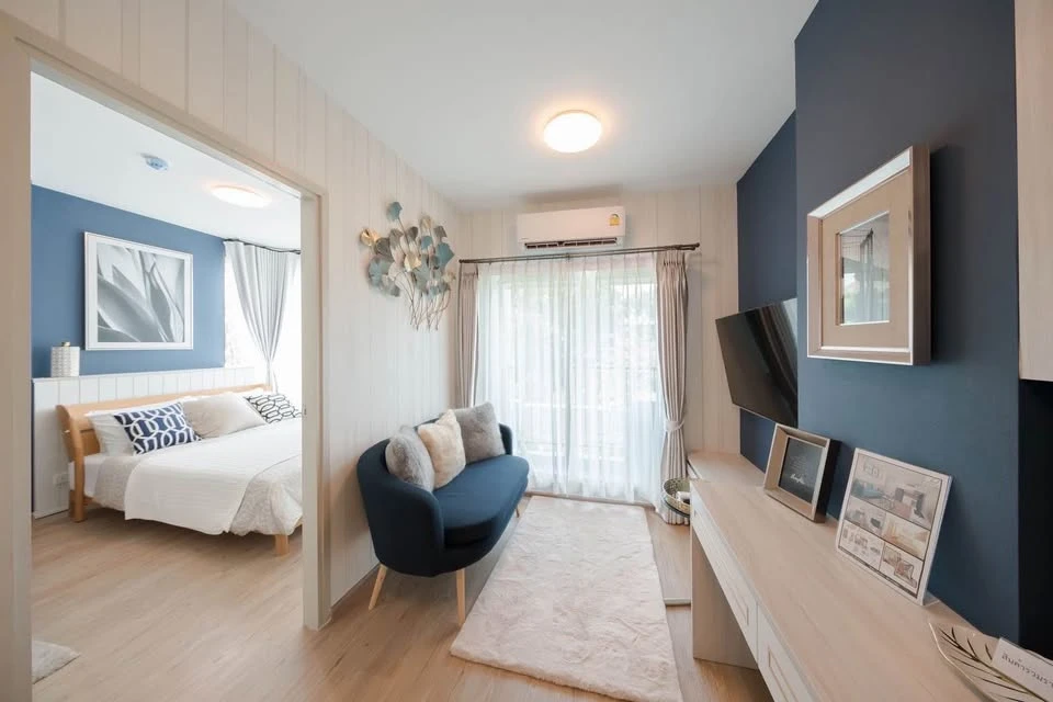 ให้เช่า!! ฟีล คอนโด ลาดพร้าว 122 ชั้น 2 ตึก B เฟอร์นิเจอร์ครบ หิ้วกระเป๋าเข้าอยู่ได้เลย ห้ามพลาด!!