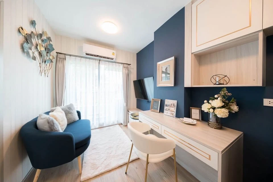 ให้เช่า!! ฟีล คอนโด ลาดพร้าว 122 ชั้น 2 ตึก B เฟอร์นิเจอร์ครบ หิ้วกระเป๋าเข้าอยู่ได้เลย ห้ามพลาด!!