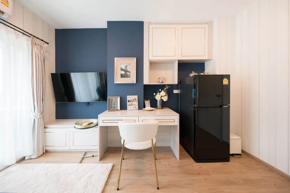 ให้เช่า!! ฟีล คอนโด ลาดพร้าว 122 ชั้น 2 ตึก B เฟอร์นิเจอร์ครบ หิ้วกระเป๋าเข้าอยู่ได้เลย ห้ามพลาด!!