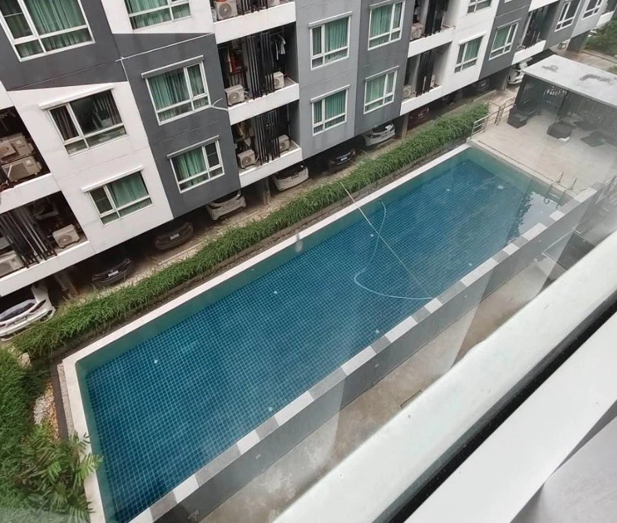 ให้เช่า รีเจ้นท์ โฮม สุขุมวิท 81 ห้องปูพื้นกระเบื้องสวยสะอาด  วิวสระ สวน ห้องสวยตรงปก น่าจองสุดๆ