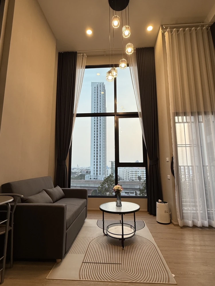 ให้เช่า ออริจิ้น ปลั๊ก & เพลย์ นนทบุรี สเตชั่น  วิวสระ+รถไฟฟ้า เฟอร์นิเจอร์ และ เครื่องใช้ไฟฟ้าครบ