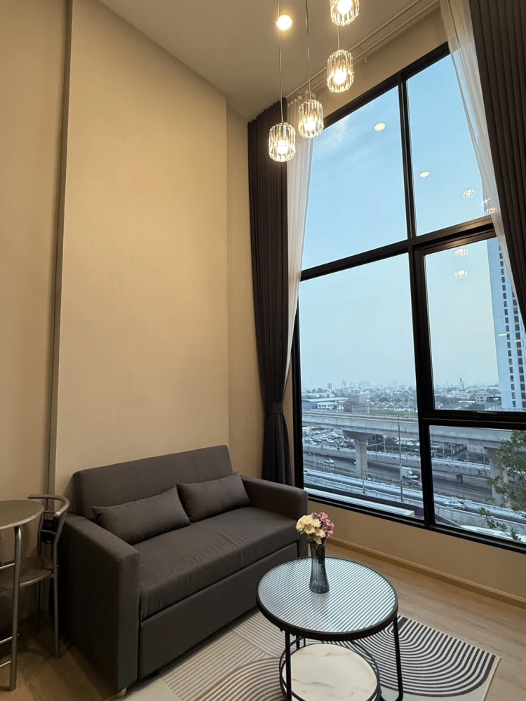 ให้เช่า ออริจิ้น ปลั๊ก & เพลย์ นนทบุรี สเตชั่น  วิวสระ+รถไฟฟ้า เฟอร์นิเจอร์ และ เครื่องใช้ไฟฟ้าครบ