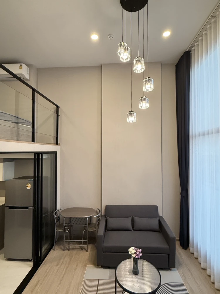 ให้เช่า ออริจิ้น ปลั๊ก & เพลย์ นนทบุรี สเตชั่น  วิวสระ+รถไฟฟ้า เฟอร์นิเจอร์ และ เครื่องใช้ไฟฟ้าครบ